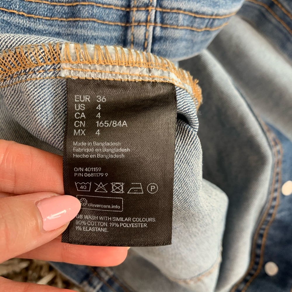 H&M Divided Denim Jumper Dress - Picture 8 of 8